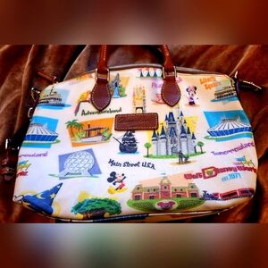 Dooney and Bourke Disney Retro Magic Kingdom Handbag Satchel RARE